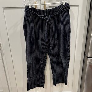 Striped Navy Women's Pants